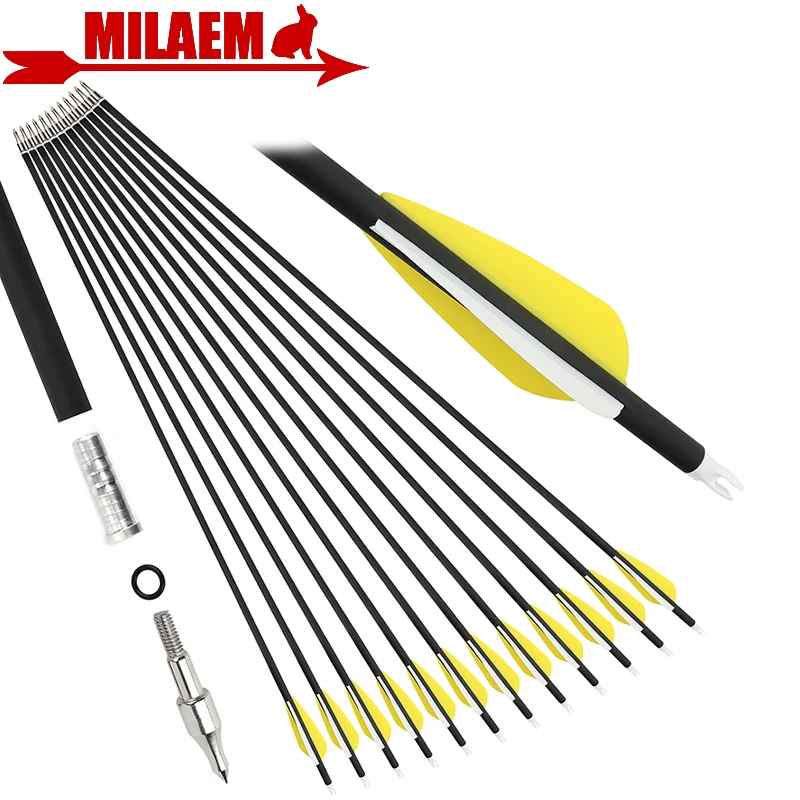 

Стрелы из лука карбоновые, SP 500, ID мм, od мм, 100 г, 6/12 шт.