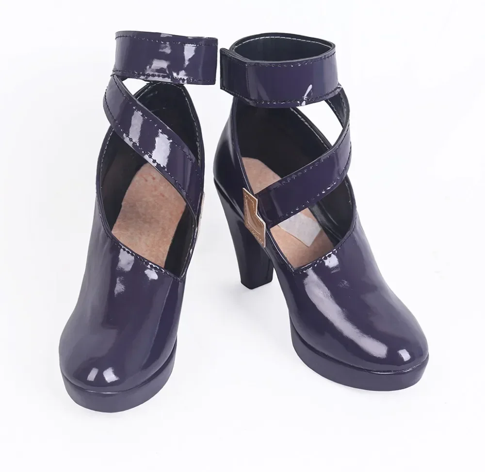KDA Evelynn Agony's Embrace Cosplay Shoes Purple Boots Custom Made view 2