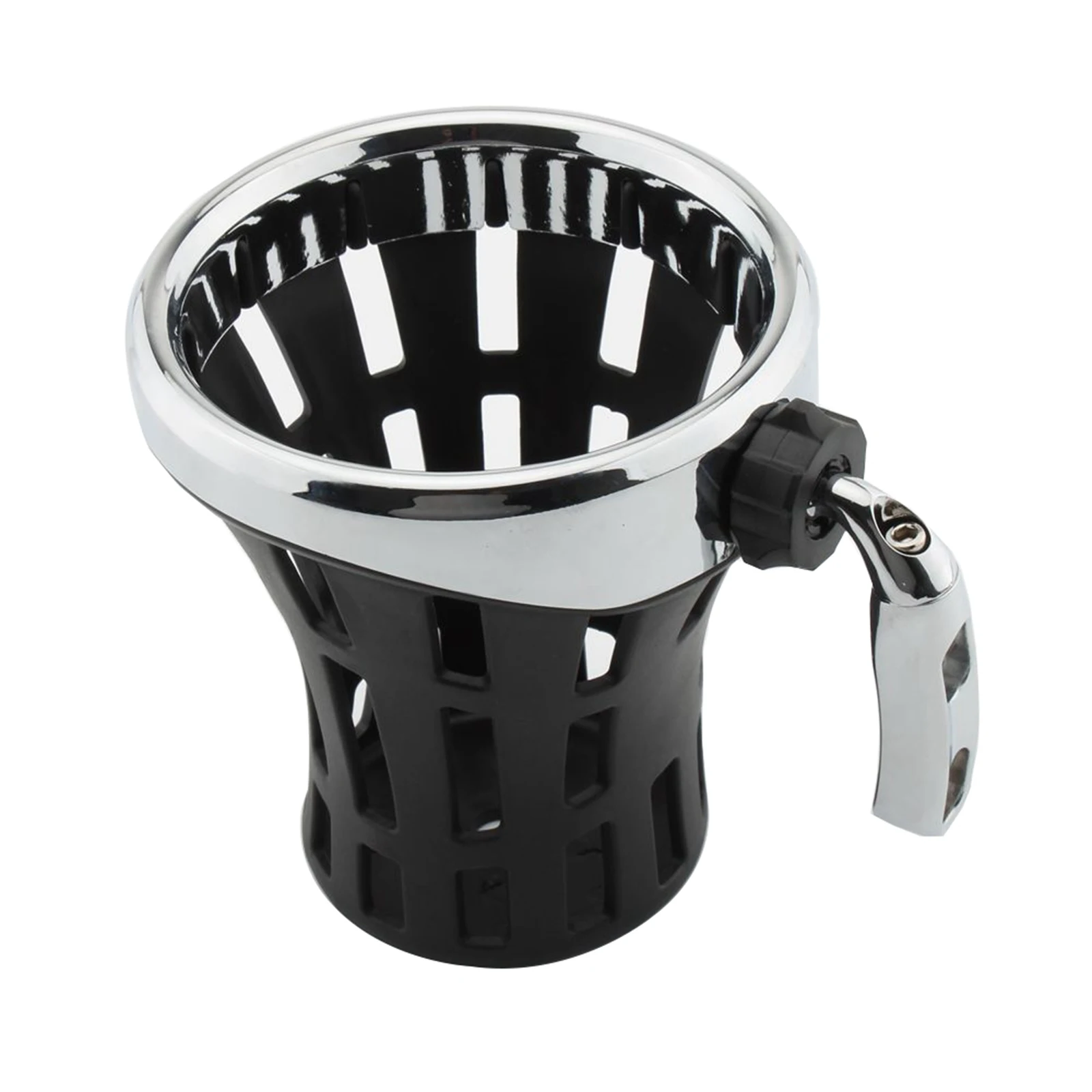 Suporte de copo para guidão, bebida com cesta de malha, montagem mais longa para modelo harley-davidson H-D, embreagem ou suporte para poleiro de freio, todos '1996-up