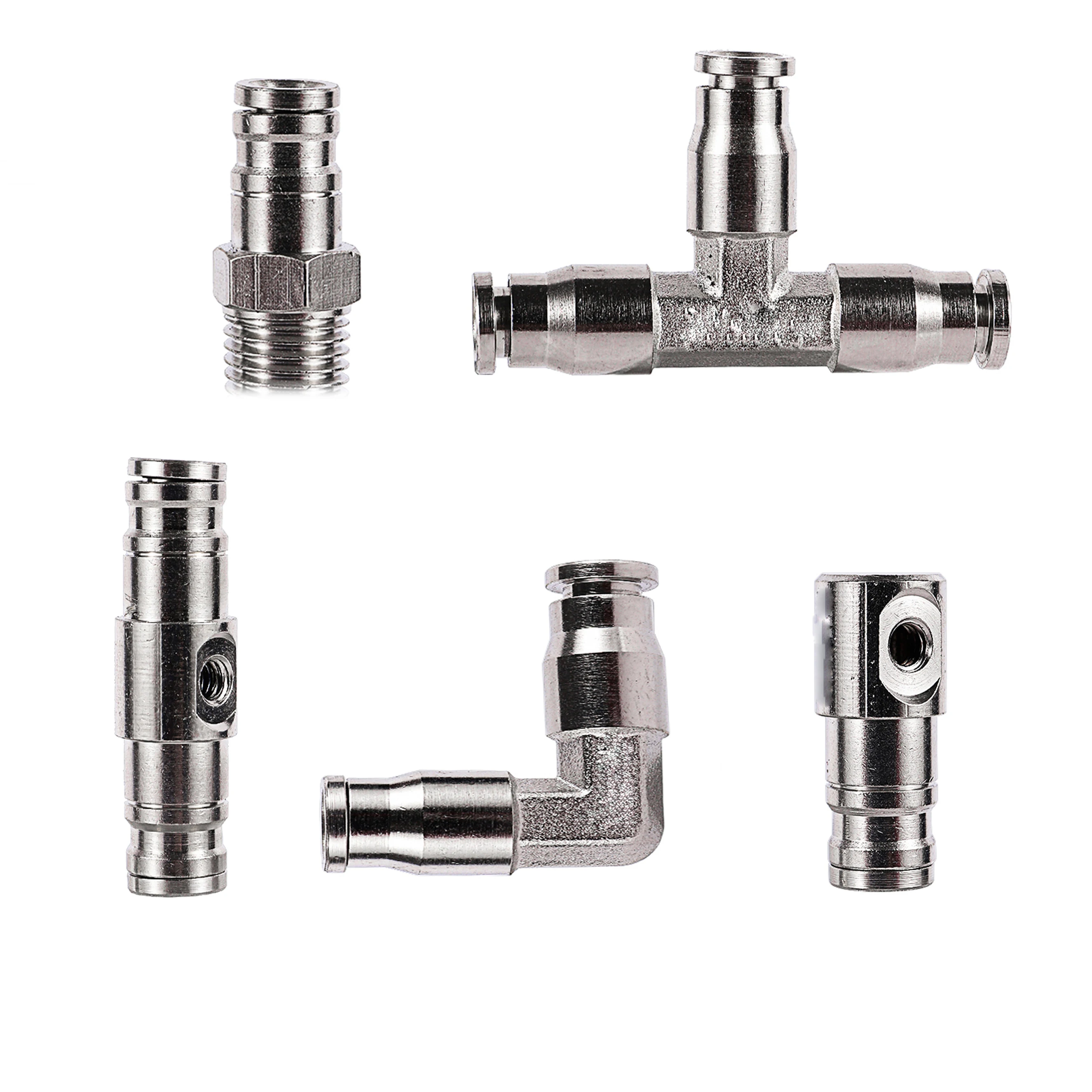 

1/4” Pipe Fitting OD 6.35mm Hose Slip Lock Connector Tee Straight Elbow Coupling Garden Irrigation Joint Misting System Supplies