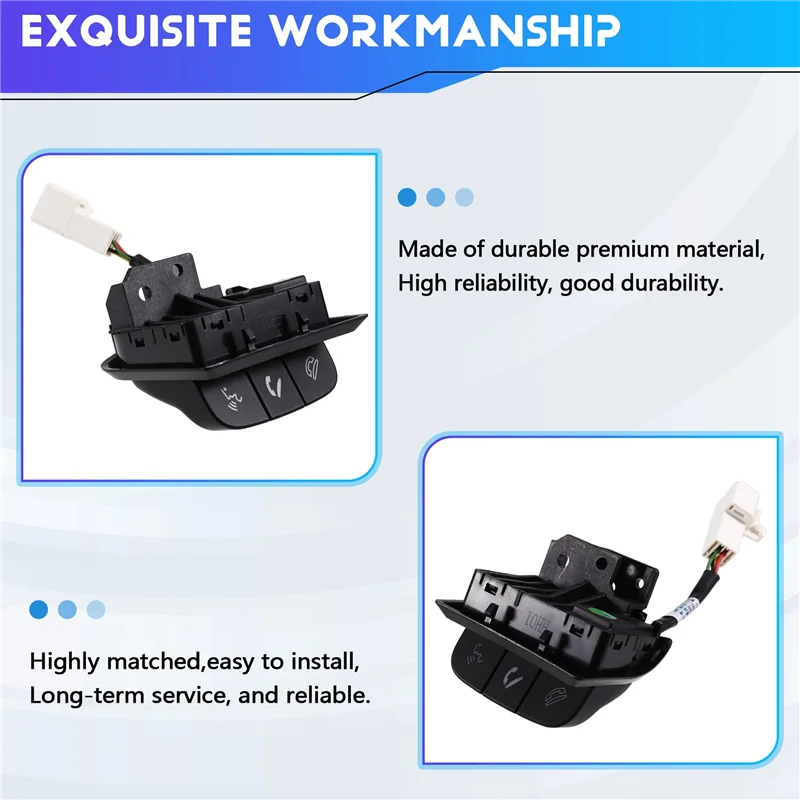 

Lasting 37490-66M10 Car Steering Wheel Handsfree Phone Switch For Changan Suzuki Fengmai Qiyue Vitara Primera