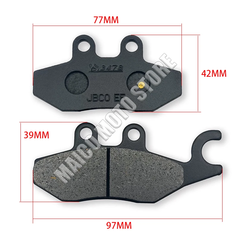 For Loncin VOGE 300 LX 300R 300RR 300AC Motorcycle Rear Brake Pads Set