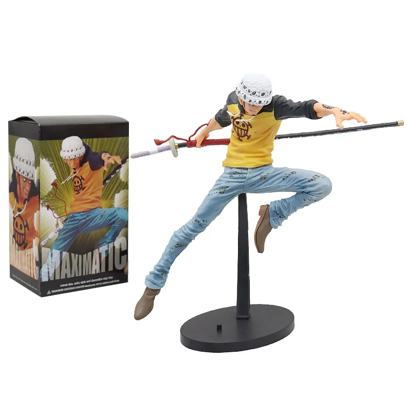 BANDAI ONE PIECE BATTLE graba Trafalgar D., popular Anime Figuras de acción de PVC de Water Law, juguetes modelo de Anime