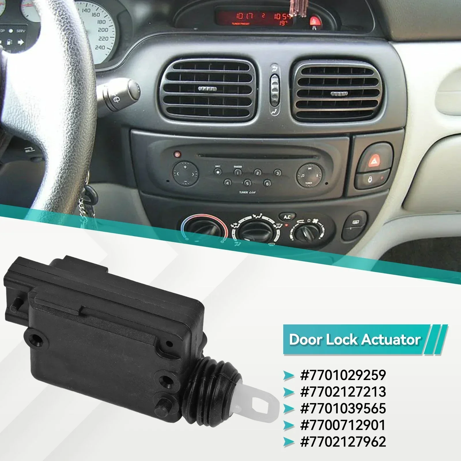 WANWUXIN 7701029259 7702127213 7701039565 7700712901 7702127962 Central Locking Motor Door Lock Actuator For Renault Scenic Mega