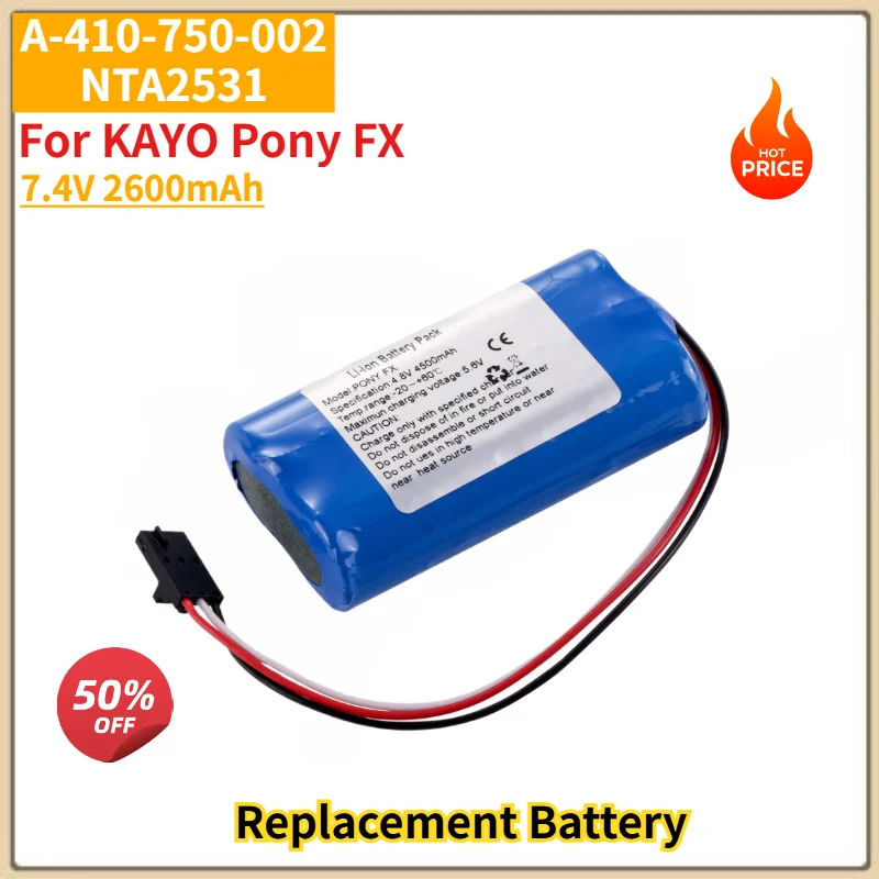 A-410-750-002 NTA2531 Battery 7.4V 2600mAh for KAYO Pony FX High Quality Replacement Battery