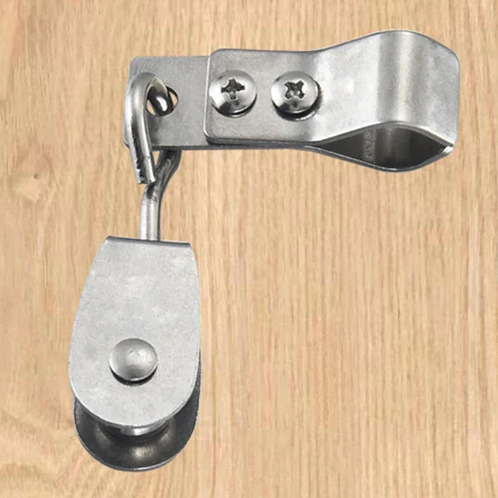 

Heavy Duty 304 Stainless Steel Pulley & Clamps For Shade Sail Installation Pulley Wheel Wire Compatibility Stainless Steel