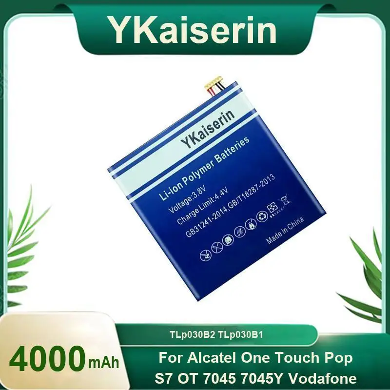 

4000 мАч для Alcatel One Touch Pop S7 OT 7045 7045Y Vodafone долговечный аккумулятор для мобильного телефона Tlp030b2 Tlp030b1