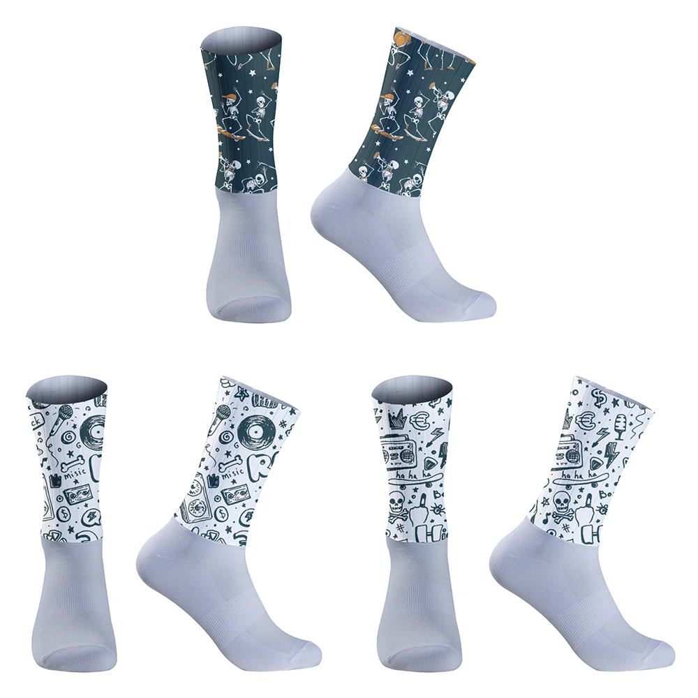 Chaussettes de vélo unisexes pour hommes et femmes, chaussettes de cyclisme, chaussettes de sport de vélo, nouveau, 2024