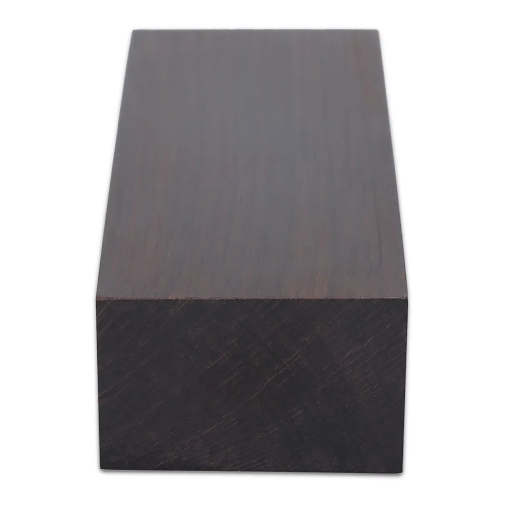 Madera negra en blanco ​   Madera de ébano Madera artesanal Madera Material de bricolaje 12 * 4 * 2,5 cm ​   Placa de mango para herramientas de instrumentos musicales