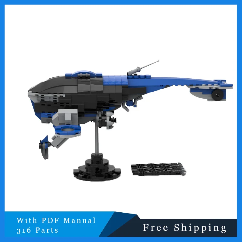 

316 шт. MOC, креативная космическая серия, но интеллектуальное обнаружение, модель строительного блока, детская сборка «сделай сам», игрушечный костюм, фестиваль Giftsy