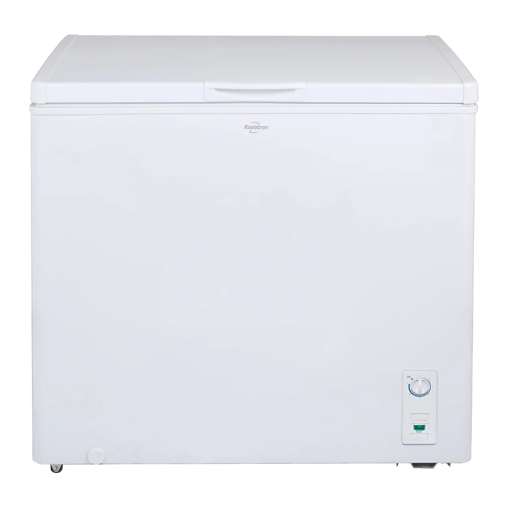 Large Chest Freezer 6.9 cu ft 195L Manual Defrost Storage Basket Space Saving Design Easy Access Defrost Drain Energy Efficient