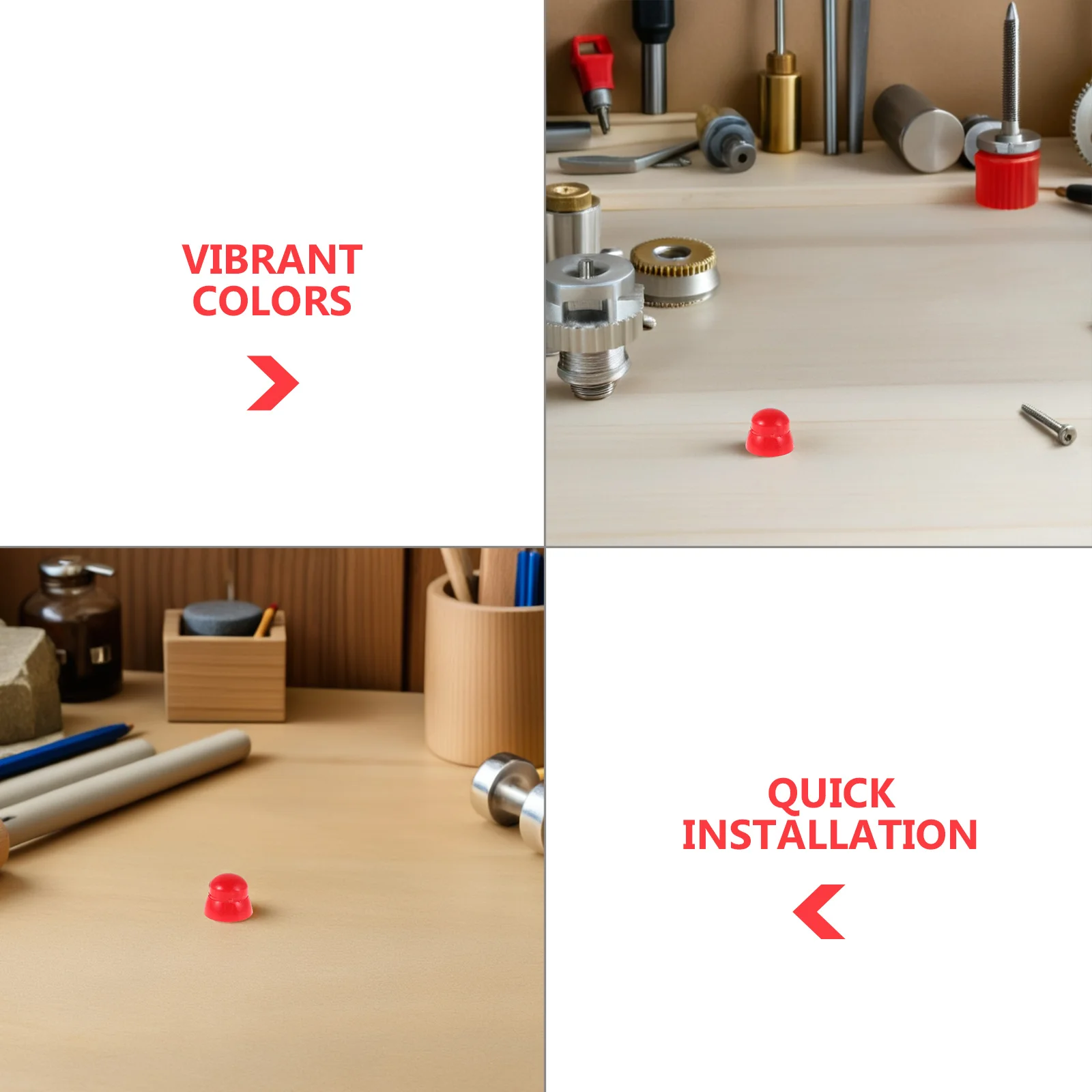 50 szt. Osłonek na śruby do placów zabaw - Jasne kolory i solidna konstrukcja dla bezpiecznych i atrakcyjnych struktur zabawowych, nakładki na śruby.