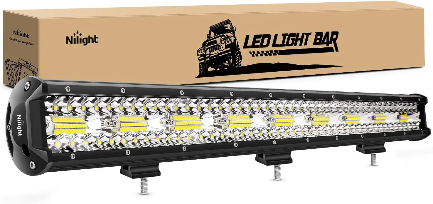

26-Inch 540W 50000LM LED Light Bar with Flood Spot Combo for Off-Road Vehicles and Work Lighting