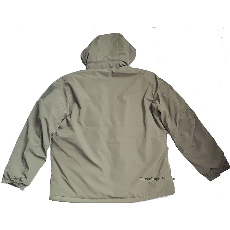 Tactical Cotton Suit Set With Thick Velvet Camouflage Cotton Pants, Multiple Pockets With Cotton Windbreaker, Cotton Pants Shoul