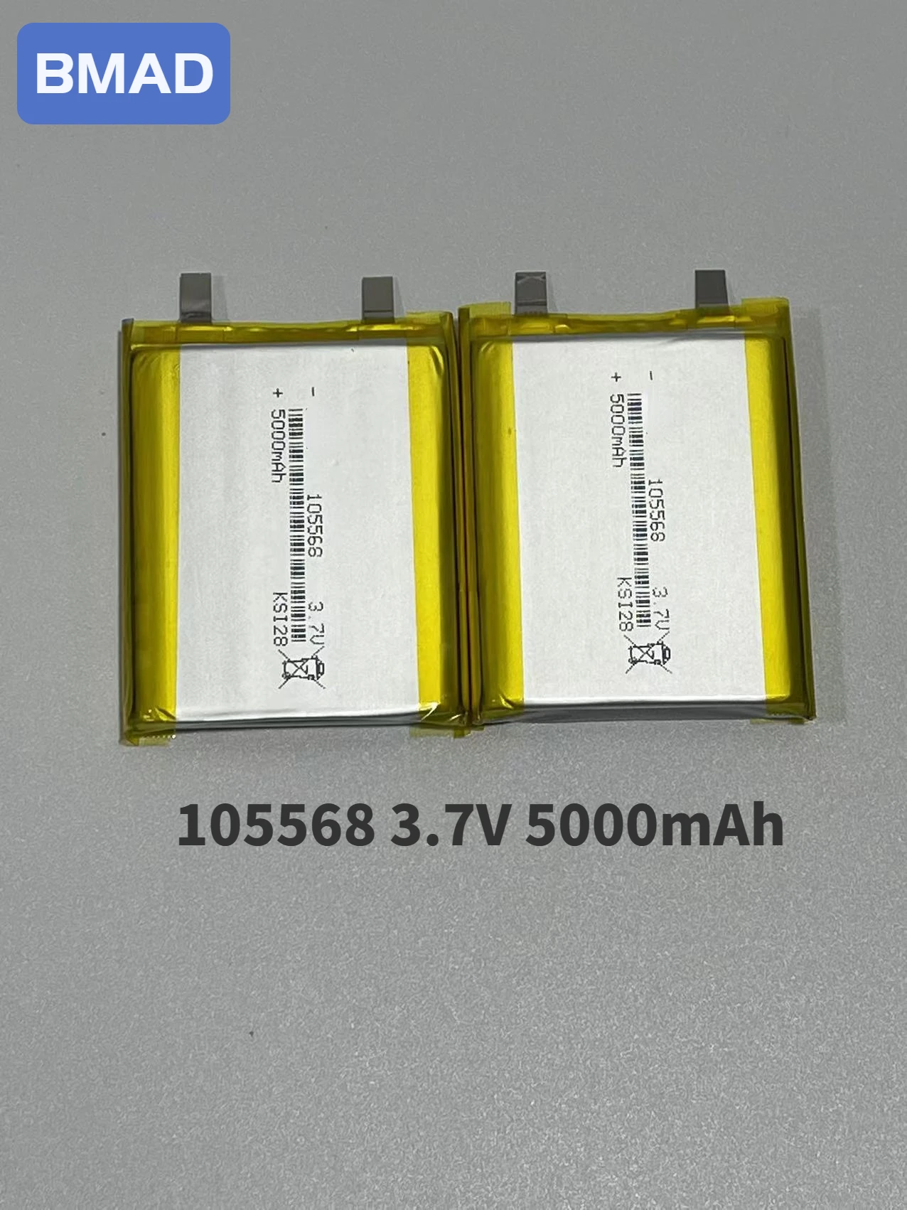 105568 3.7v 5000mah Polymer Lithium Battery Suitable For Mobile Power Banks Hand Warmers Treasure Batteries Battery Packs