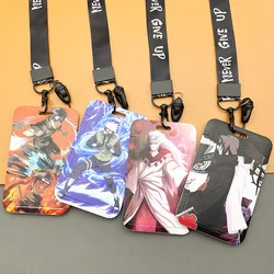 Anime Naruto Lanyard Card Holder Case Necklace Keychains Accessories Credit Bank ID Bus Cover Card Set Sleeves Children Toy gift