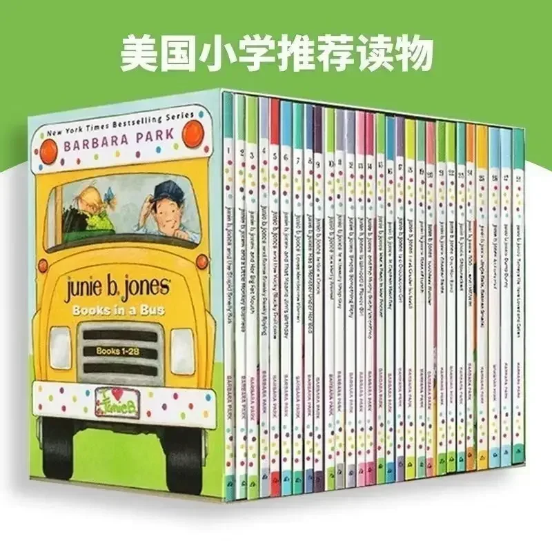 28 كتابًا/مجموعة كتب قراءة جوني بي جونز الكاملة باللغة الإنجليزية، كتب روايات الحرم الجامعي للحياة في المدرسة الثانوية