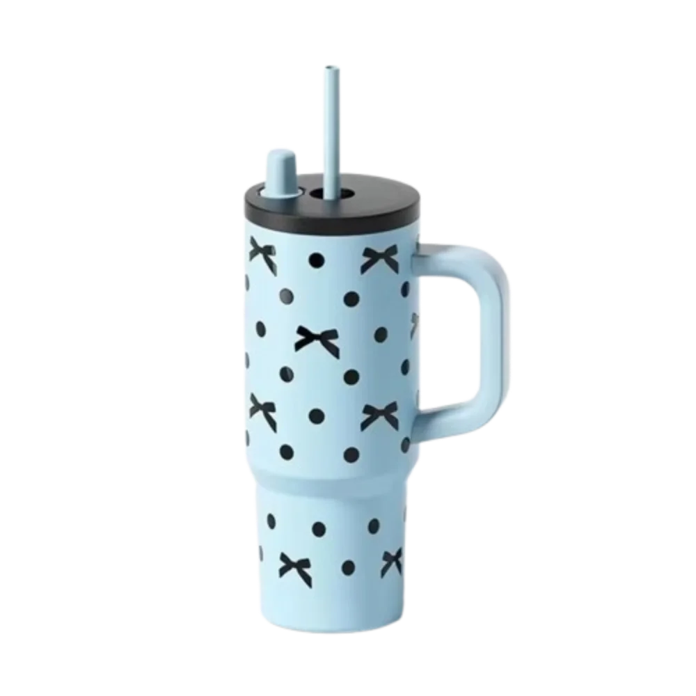 

With Straw Insulated Water Bottle 316 Stainless Steel Large Capacity Portable Insulation Cup Portable 710ML Thermal Cup Children