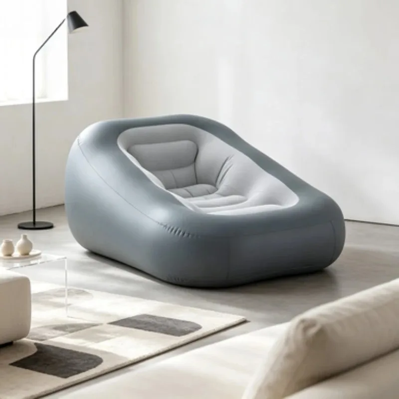Automatic Inflatable Sofa Single Lazy Lounge Air Mattress Portable Camping Bed Outdoor Tent Rest Cushion for Picnic Lunch Break