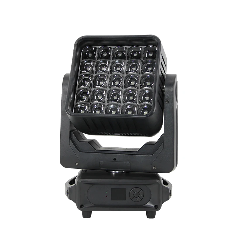 Professional Stage Lighting HOGNHE Matrix Moving Head Light Wash Zoom RGBW 25 LED Pixel And Strobe Light Beam Wash