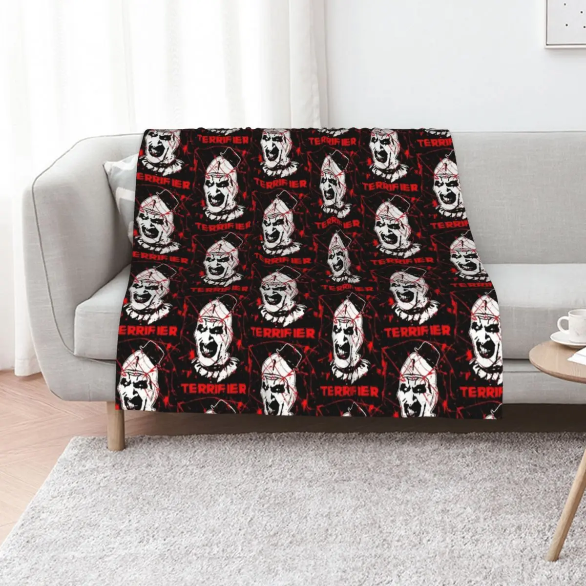 The Terrifier Throw Blanket Soft Big Quilt Beautifuls Furry Bed linens Luxury Brand Blankets