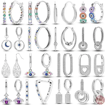 10 best sales Pandora 925 originale Aretes - №8