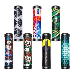 CNC Mountain Bike Handlebar Grips Silicone Anti Slip MTB Double Lock On Grips Shock-Absorbing Bike Handle Cover 22.2mm