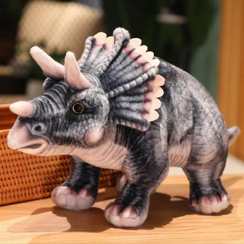 Cartoon Simulation Triceratops Dinosaur Stuffed Children Plush Toy