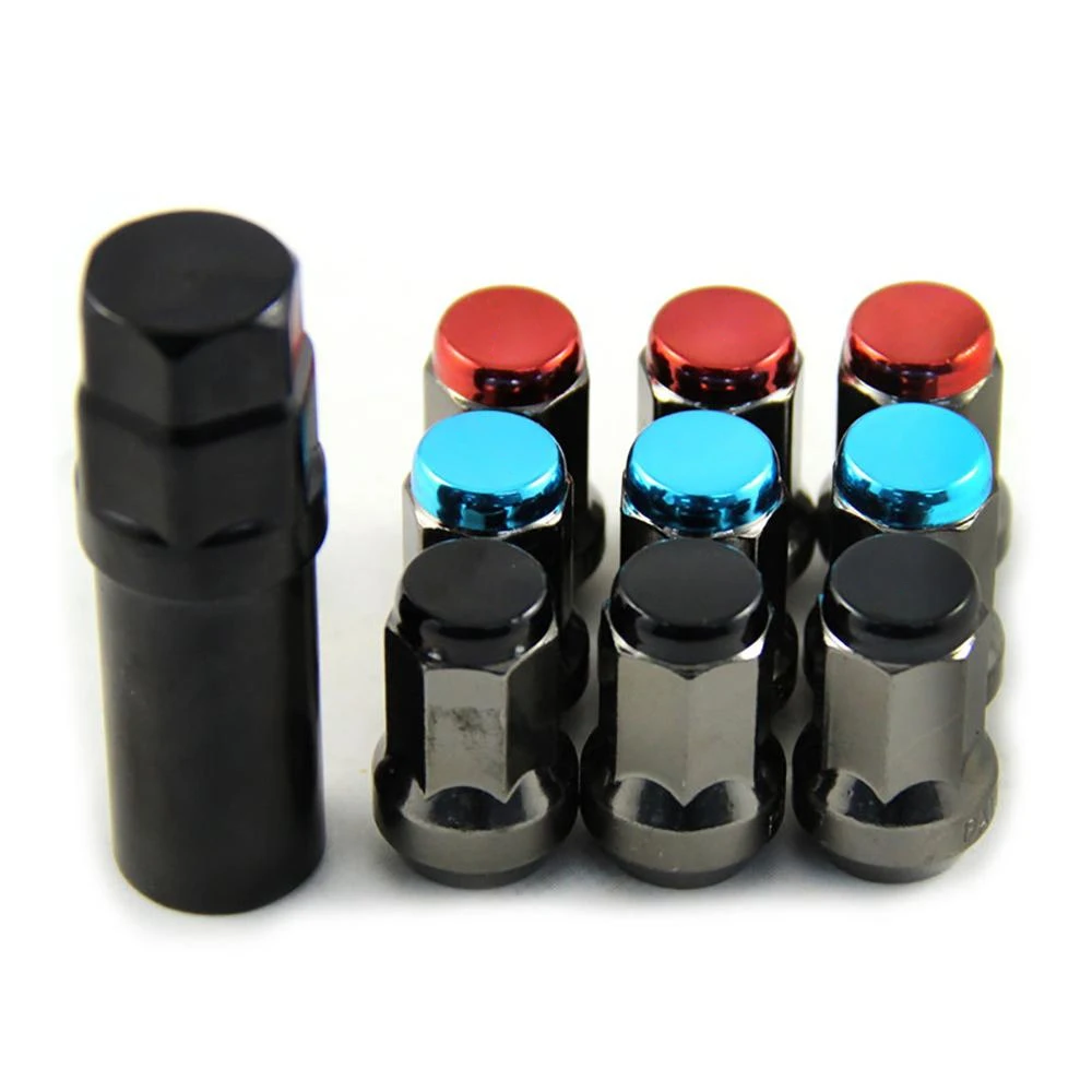 20pcs/set Car Wheel Lug Nuts 33mm Anti Theft Wheel Nut Caps Protection Covers Exterior Accessories Nuts M12x1.5/1.25