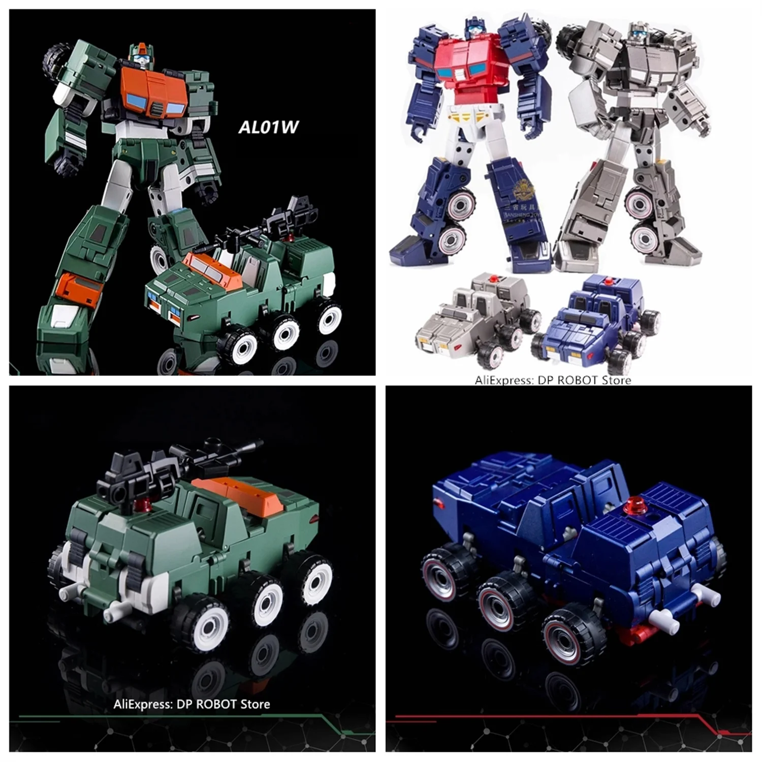 【IN STOCK】Transformation Ruller Modfans Blue AL01T AL01S AL01W  Green Silver Roller Mini Action Figure With Box