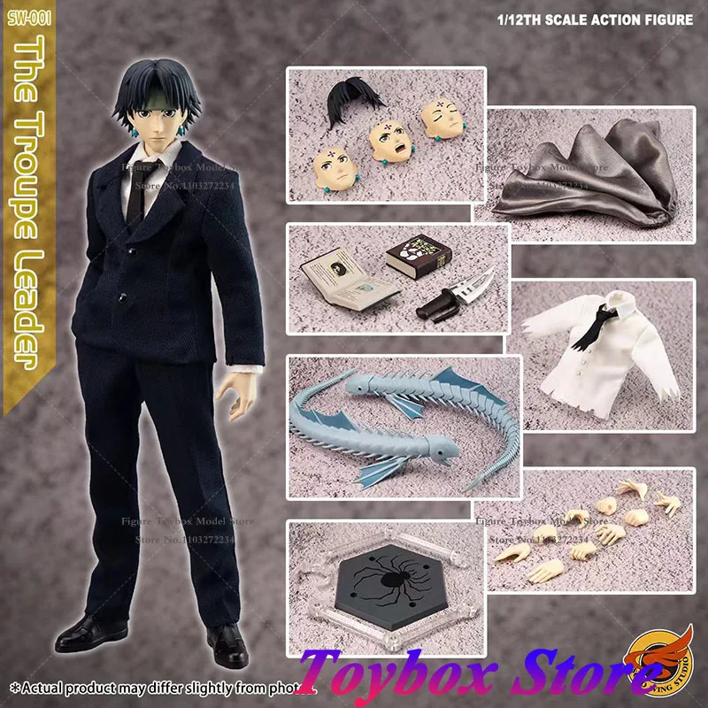 SoloWingStudio SW-001 1/12 Scale The Troupe Leader Anime Boy Action Figure Replace Face Type Design 6