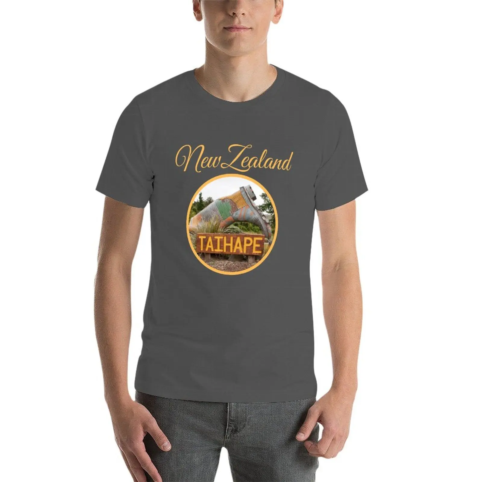 Taihape نيوزيلندا العملاق Gumboot أيقونة تي شيرت أنيمي التي شيرت تي شيرت مصمم تي شيرت