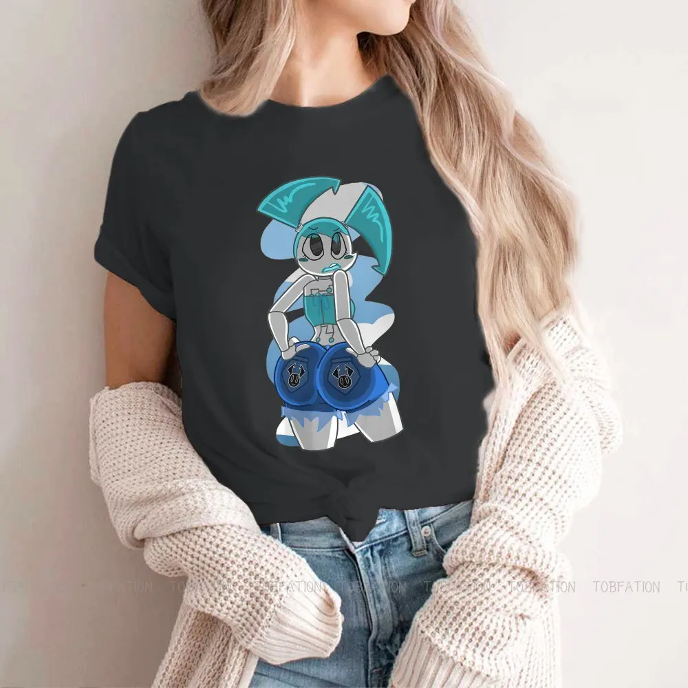 XJ9 جيني واكيمان المرأة التي شيرت حياتي كما في سن المراهقة روبوت Crewneck الفتيات بلايز 4XL سيدة تي شيرت الفكاهة لطيف هدية