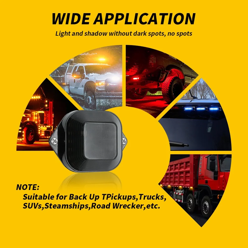 12V 24V LED Strobe Side Marker Light with 24 LED 3030 Chips 170LM Output Waterproof IP65 Aluminum Housing Design
