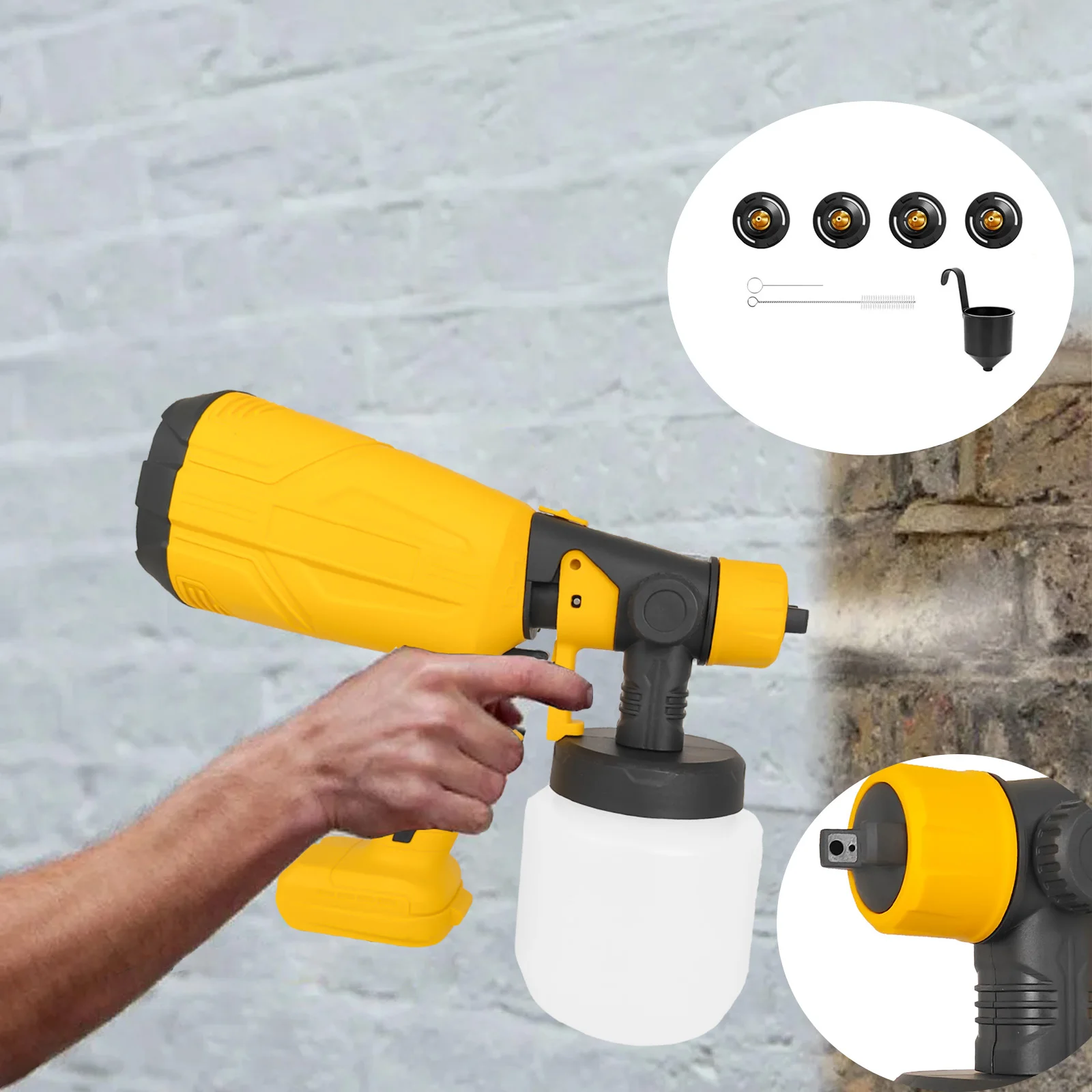 

Electric Spray Paint Machine, Cordless Spray Paint Machine, Heavy‑Duty Electric Spray Paint Machine, Suitable For Indoor And Outdoor Furniture, Car DIY Spray Paint（No Battery）