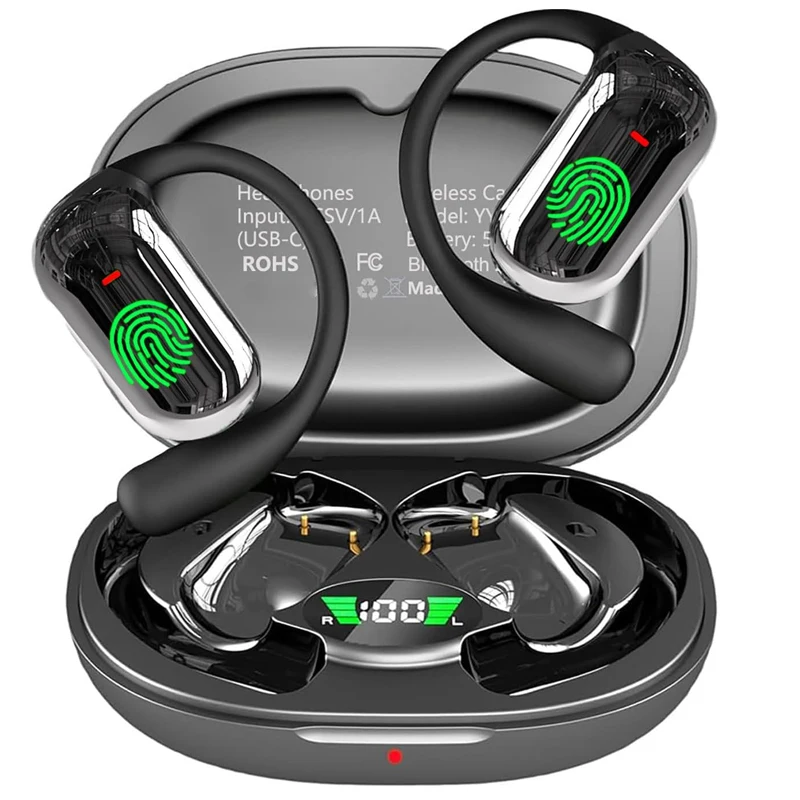 UYUXIO 실시간 AI 번역 이어버드 OWS 이어폰, 144개 언어 온라인 번역 기능 탑재, 비즈니스 여행용 이어폰