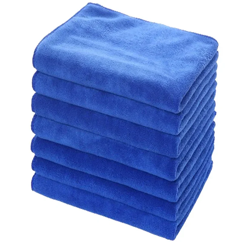 

100Pcs 30x30cm Car Washing Towel Microfiber Absorbent Cleaning Towels Waxing Polishing Cloth Automobile Clean Supplies