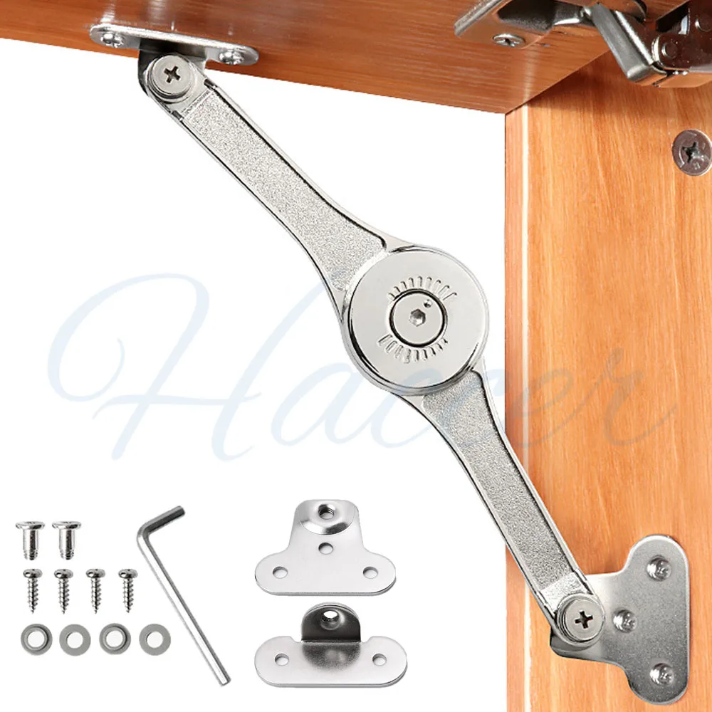 Heavy Duty Lid Support Hinges Hydraulic Randomly Stop Hinges  Furniture Lift Up Flap Stay Support Hardware