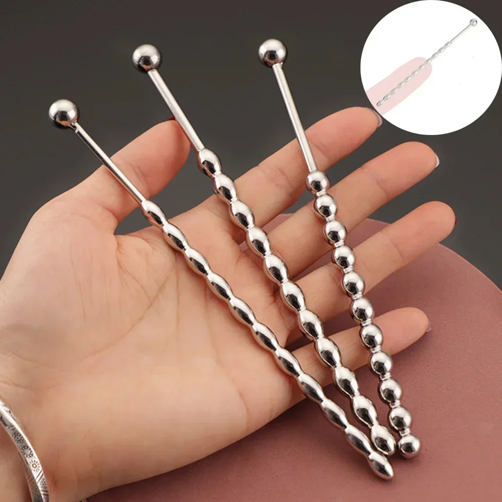 

Stainless Steel Urethral Sound Dilator Male Penis Plug Threaded Urethra Catheter Stimulator Man Masturbation Sex Toy for Men