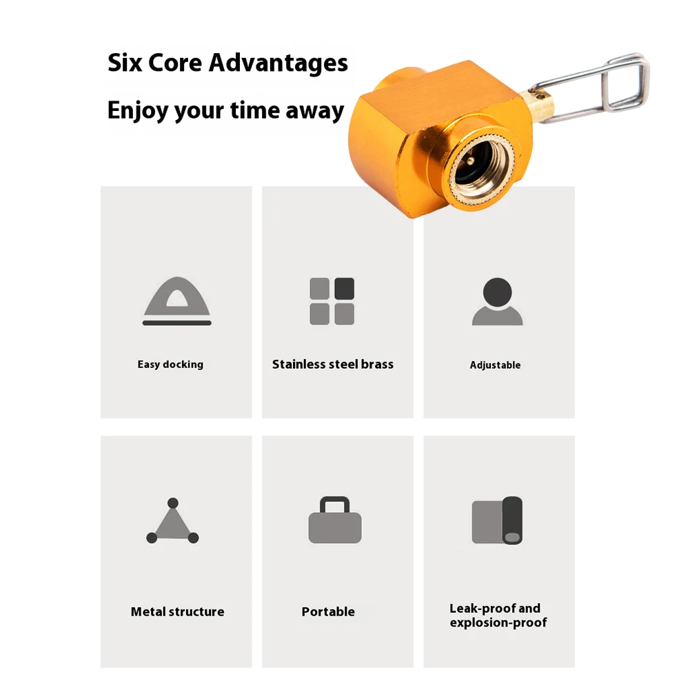 محول الغاز شيفتر مانعة للتسرب عبوة خزان مسطح تحويل محول مقاوم للانفجار جهاز نقل الوقود لحقيبة الظهر في الهواء الطلق #5