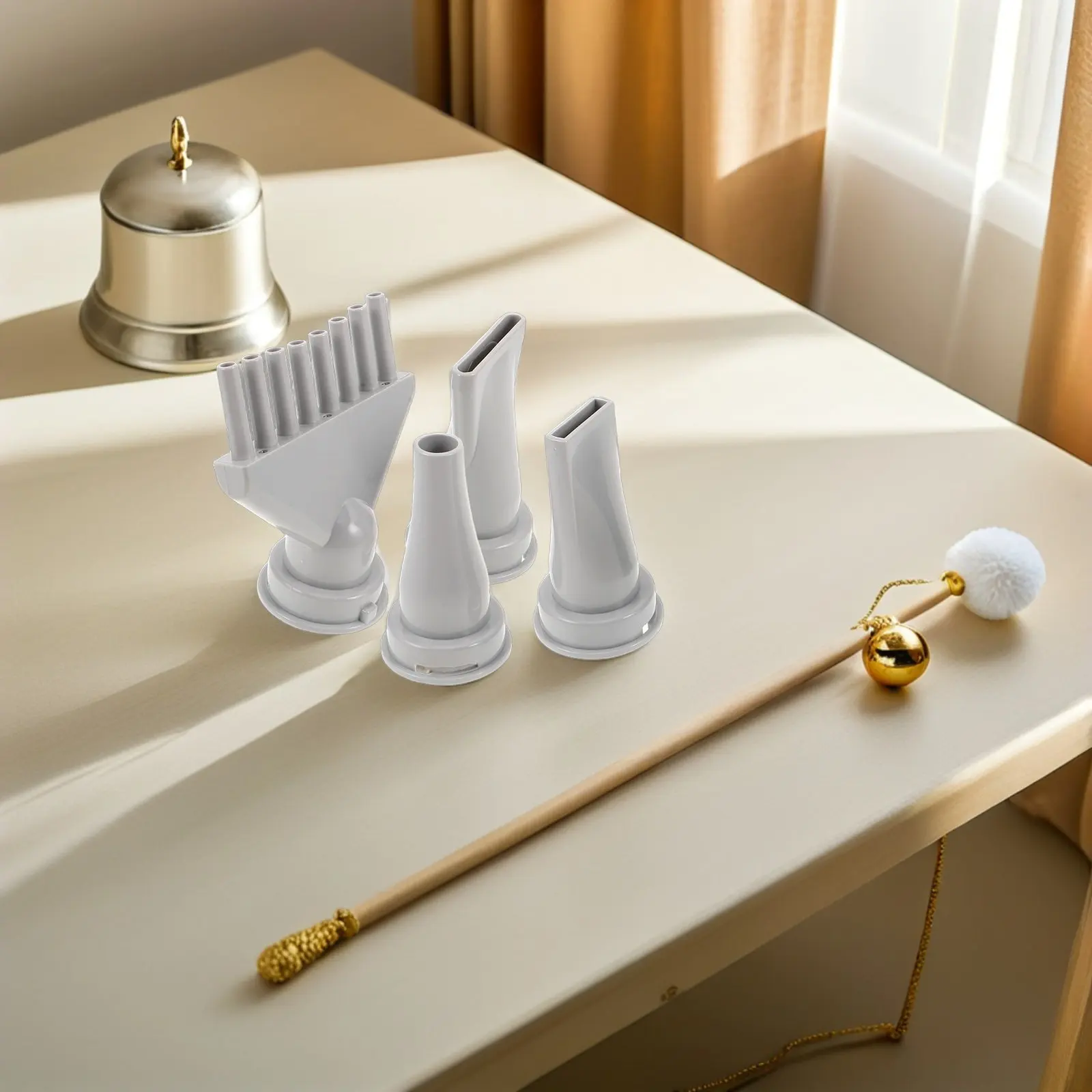 

4Pcs Pet Hair Dryer Nozzle Set Dog Grooming Tool Plastic Dryer Nozzle Replacement for Salon Home Use Straight Concentrator Air