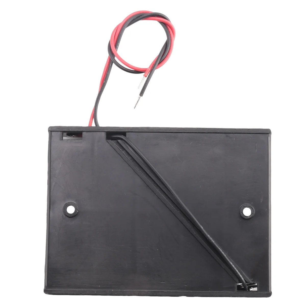 Caja de soporte de ranura para batería AA, cable negro, 5x1,5 V