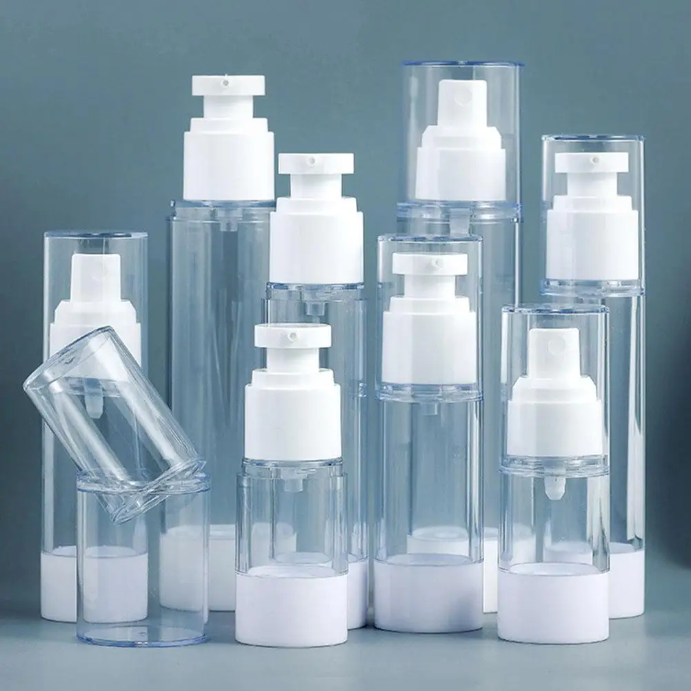 

6 Pcs Foldable Vacuum Pump Bottles PP Travel Container Lotion Bottle Subdivision Refillable Toiletry Storage