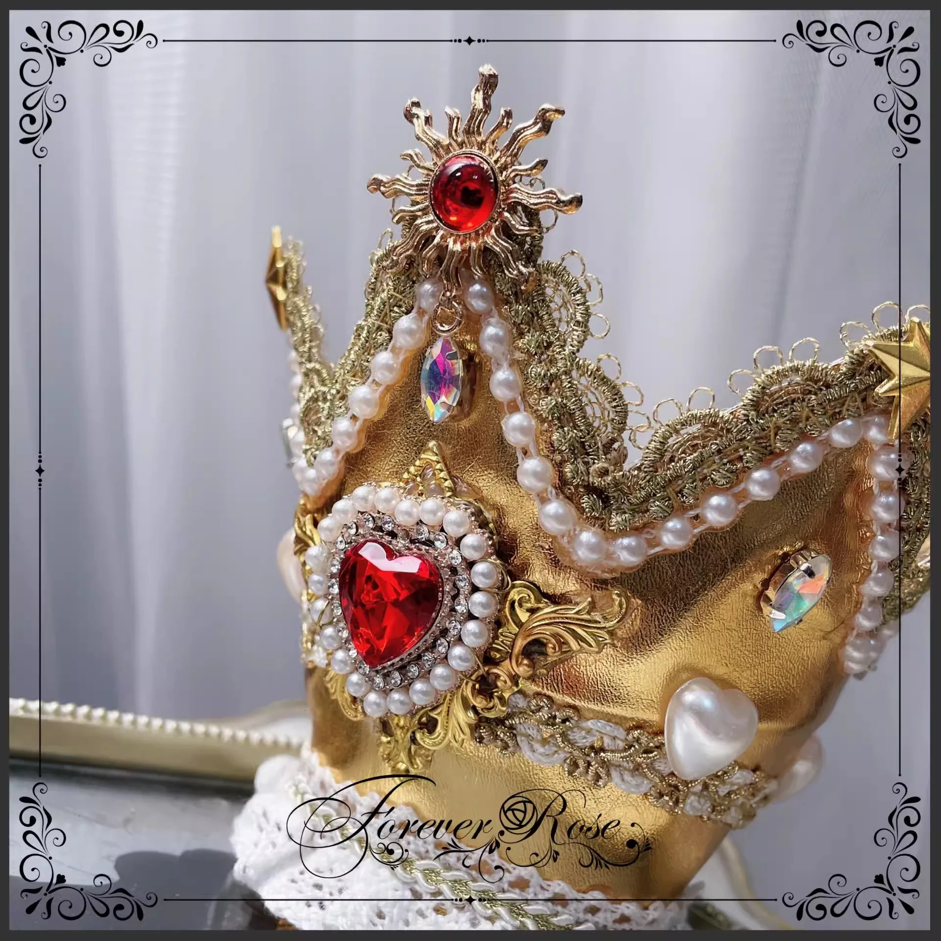 Anime CARDCAPTOR CLEAR CARD Cosplay Sakura Crown The Heart of Rose Anime only the crown Halloween cosplay headwear prop - view 4