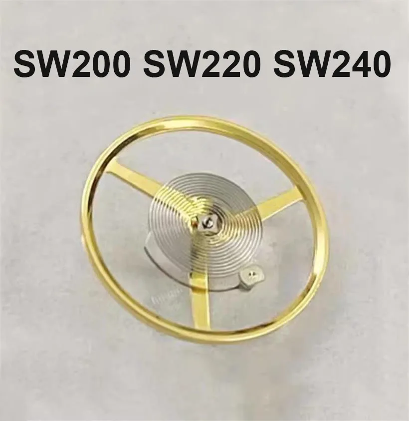 

Аксессуары для часов подходят для механизмов SW200 SW220 SW240 Поворотное колесо (включая пружина волос) Полные детали механизма поворота
