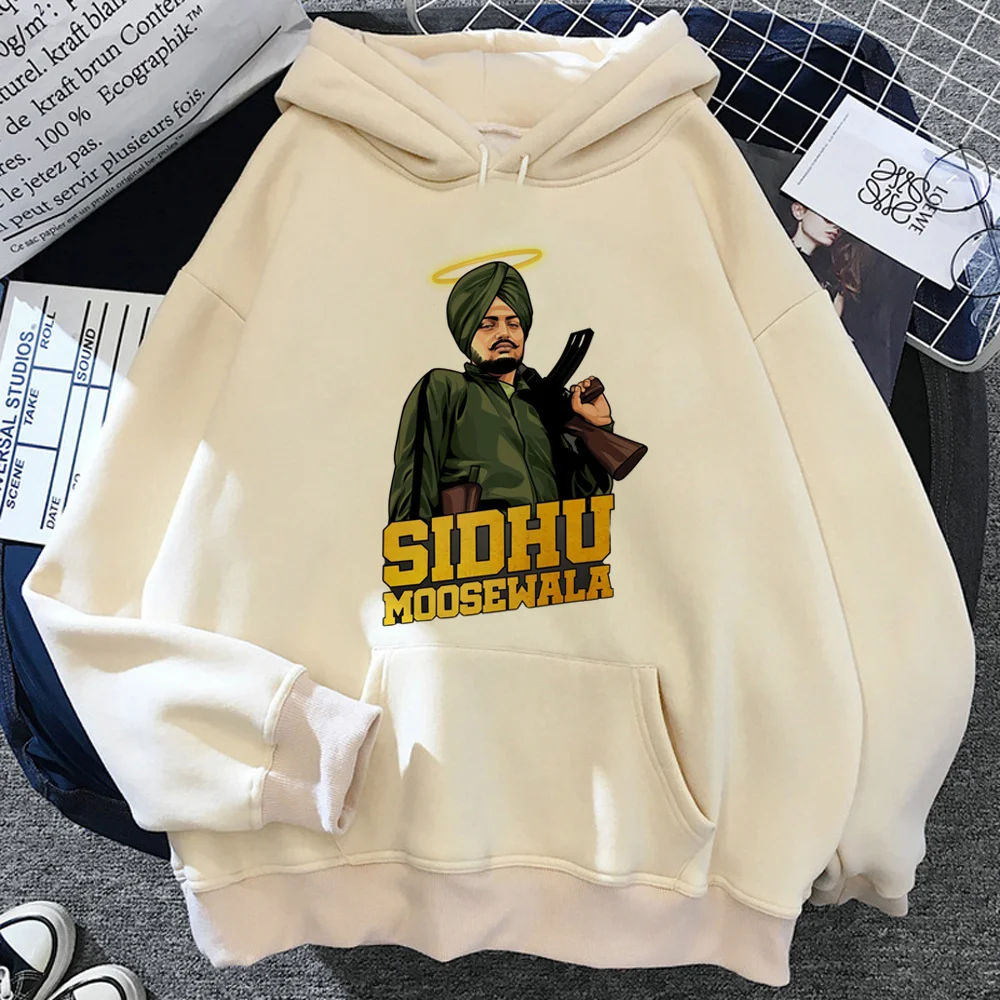 Sidhu Moosewala-sudaderas con capucha de anime para mujer, ropa harajuku, sudaderas Kawaii para mujer, Invierno