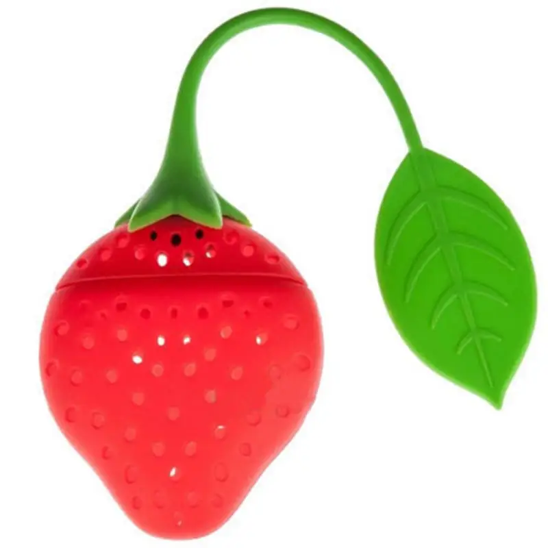 Creative Tea Infuser Ball Silicone Teaware Tea Leaf Strainer Diffuser Teapot Tool Strawberry Shape Bag Teabag Kitchen Accessory