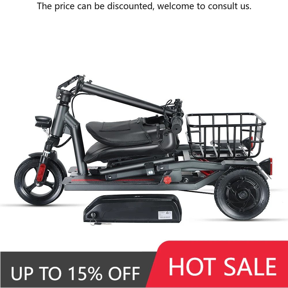 

Outdoor Lightweight Portable Folding Small Premium Ultra-Light 3 Wheel Electric Mobile Scooter For Adults
