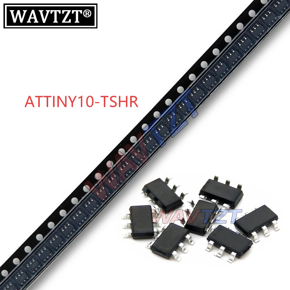 5PCS ATTINY10-TSHR SOT23-6 ATTINY10 T10E SOT SMD 10-TSHR Chipset