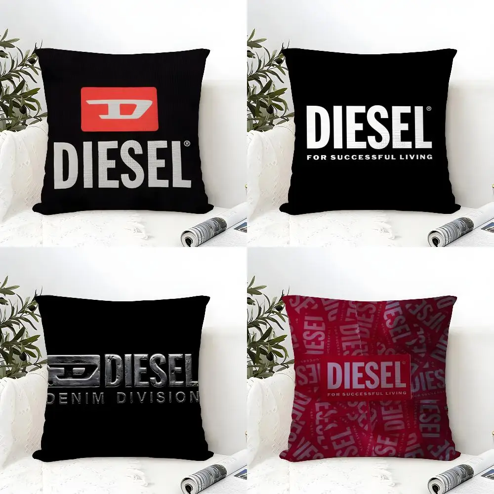 FISHION D-DIESELES Cushion Cover Eco Linen Pillow Case | Double-Sided Print, Breathable & Durable, Hidden Zipper Home Decor Gift